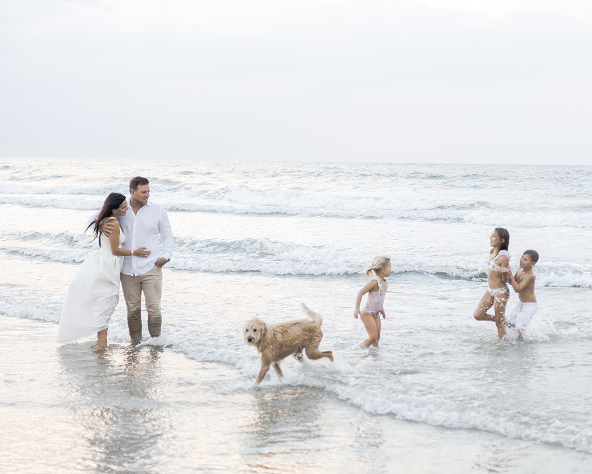 Beach with dog